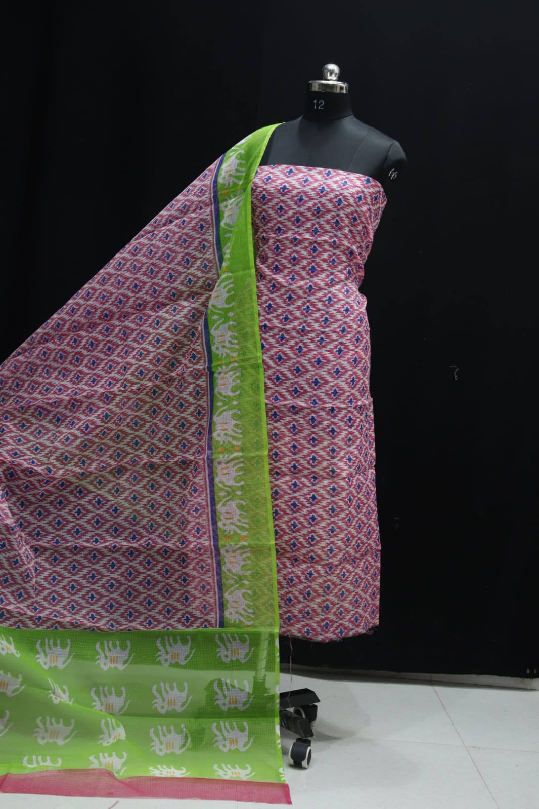 KOTA DORIA MIX COTTON SCREEN PRINT DRESS MATERIAL