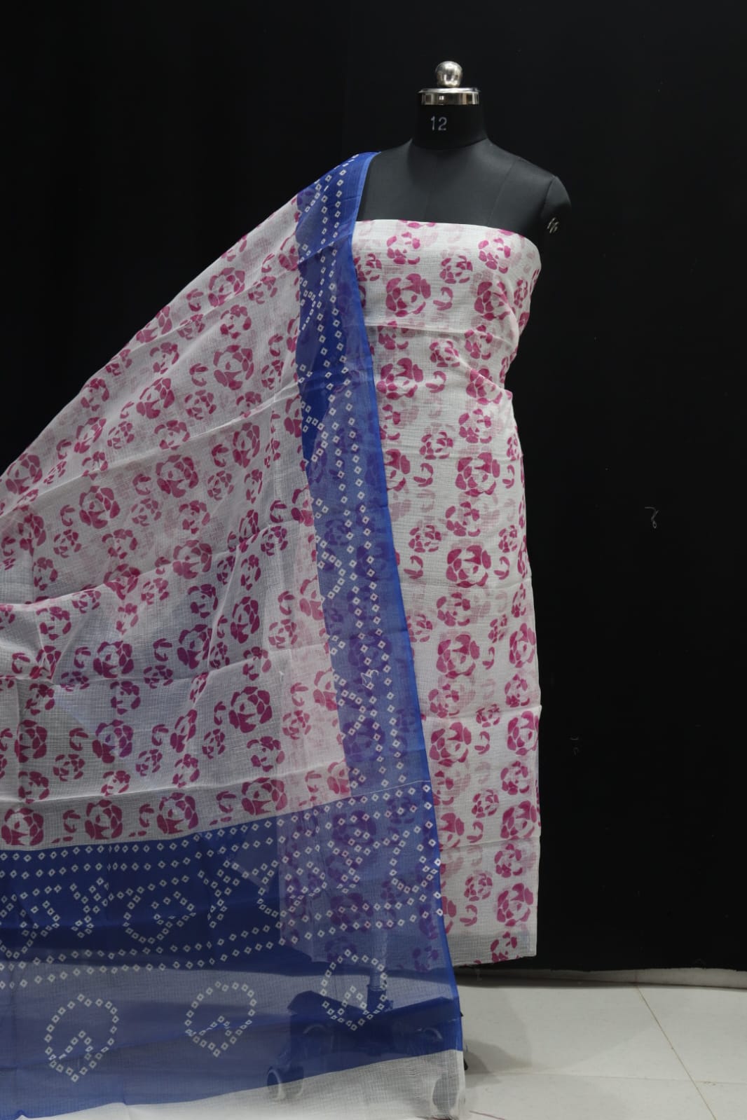 KOTA DORIA MIX COTTON SCREEN PRINT DRESS MATERIAL