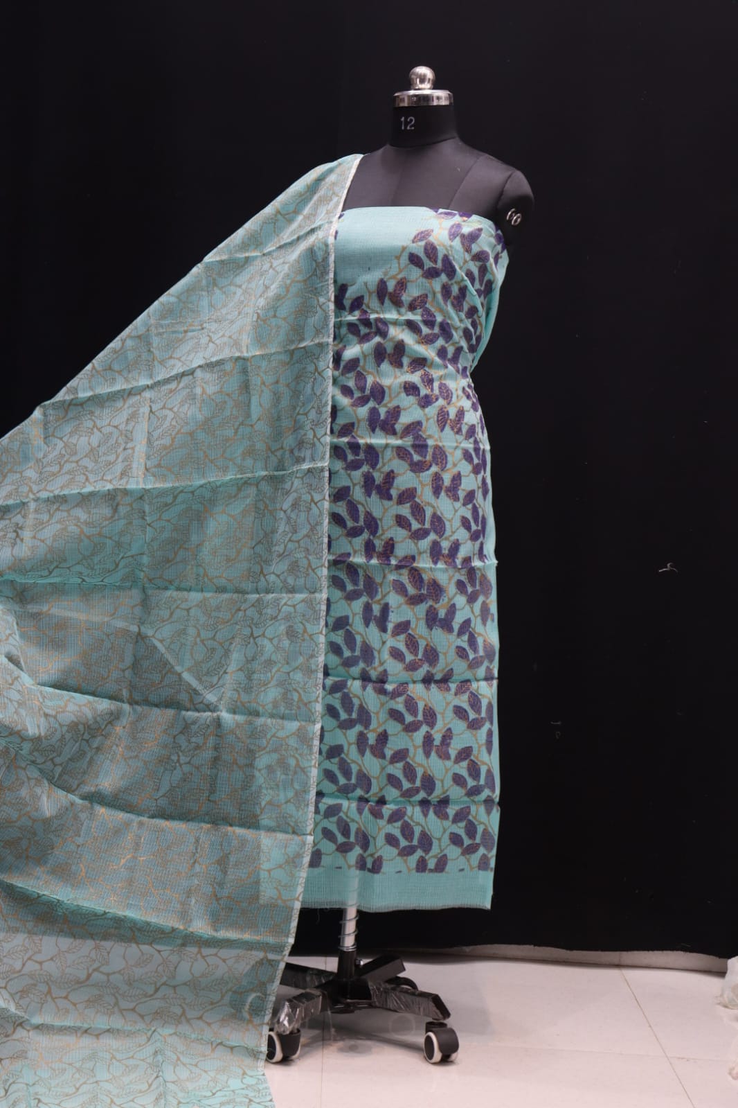 KOTA DORIA MIX COTTON SCREEN PRINT DRESS MATERIAL