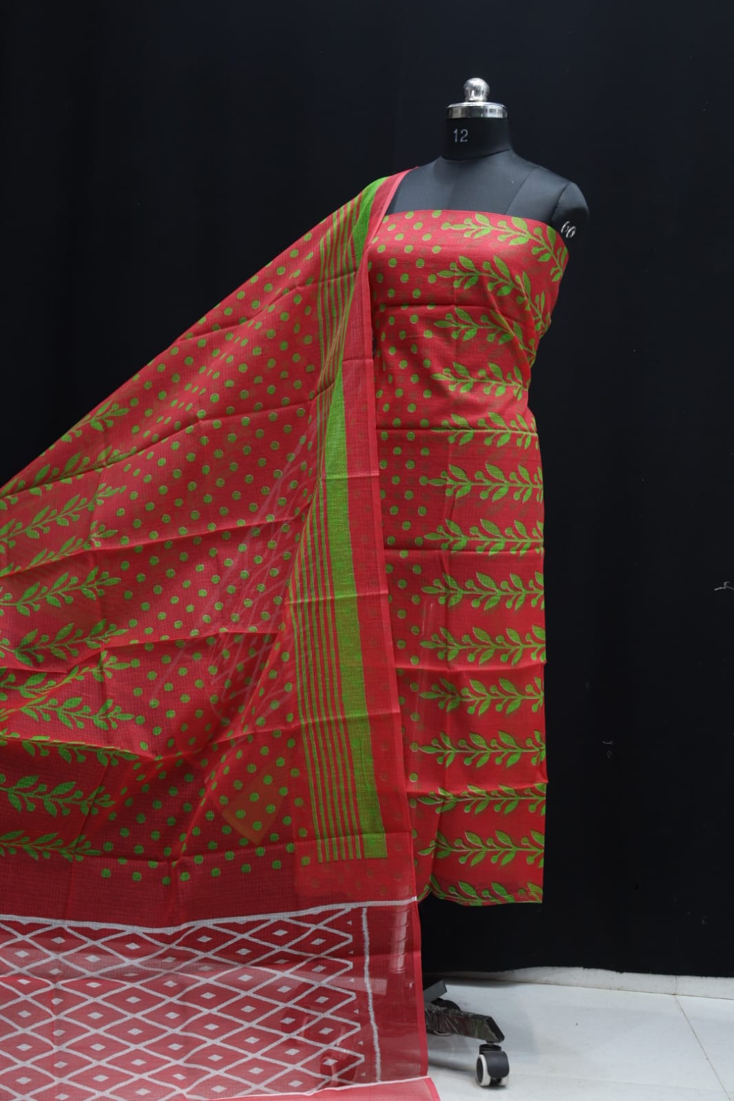 KOTA DORIA MIX COTTON SCREEN PRINT DRESS MATERIAL