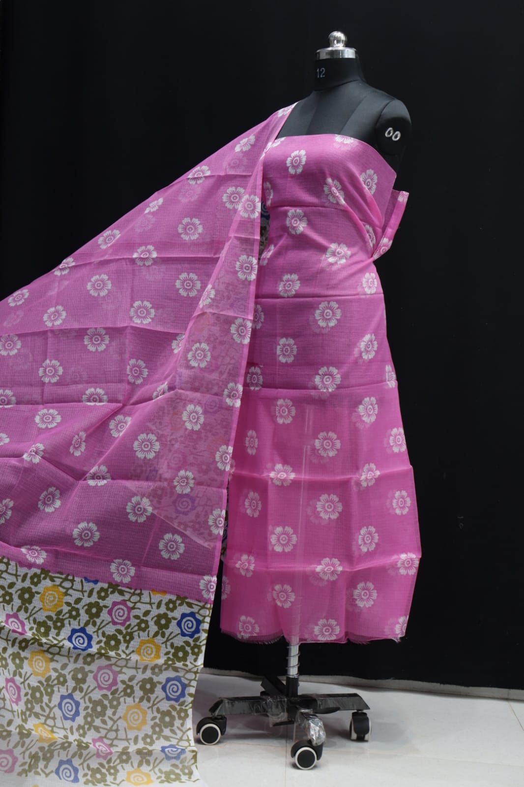 KOTA DORIA MIX COTTON SCREEN PRINT DRESS MATERIAL