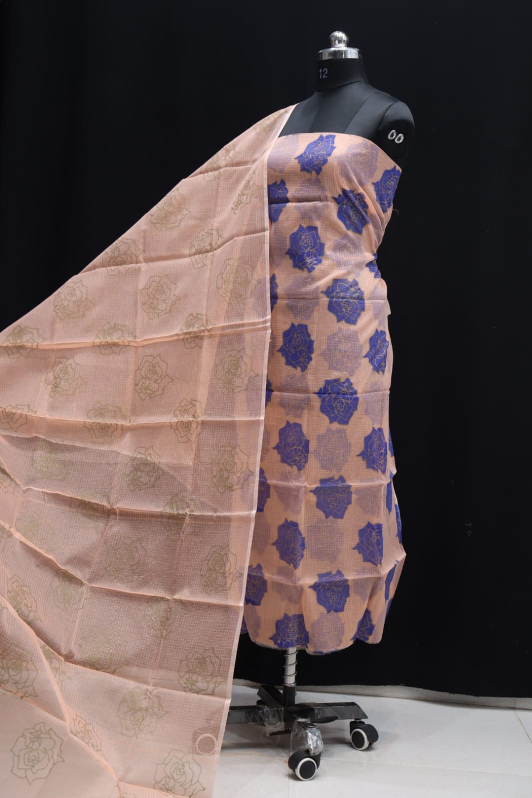 KOTA DORIA MIX COTTON SCREEN PRINT DRESS MATERIAL