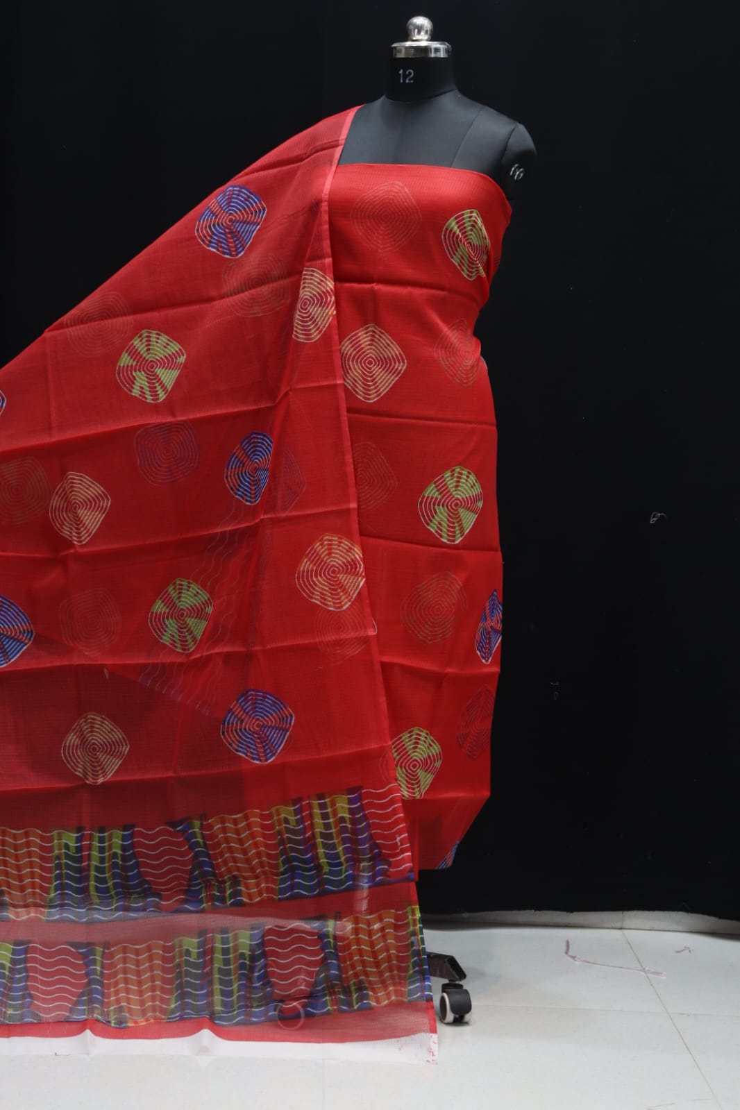 KOTA DORIA MIX COTTON SCREEN PRINT DRESS MATERIAL