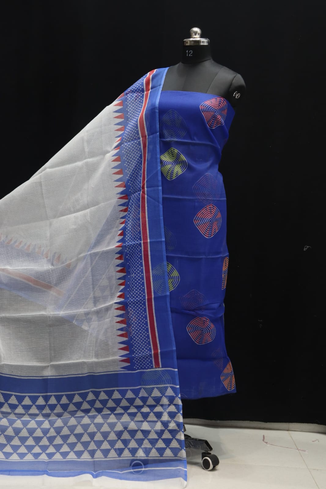 KOTA DORIA MIX COTTON SCREEN PRINT DRESS MATERIAL