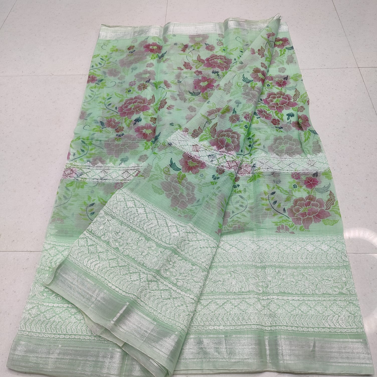 KOTA DORIA MIX COTTON COMPUTERIZED EMBROIDERY SAREE
