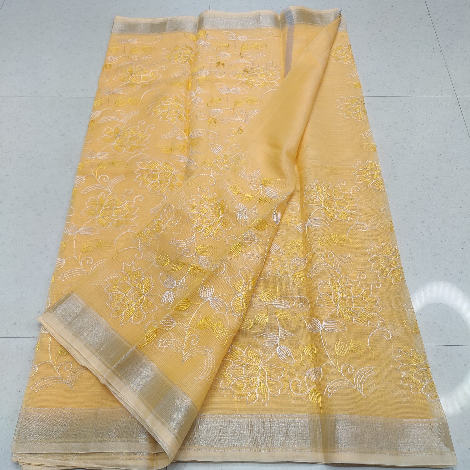 KOTA DORIA MIX COTTON COMPUTERIZED EMBROIDERY SAREE