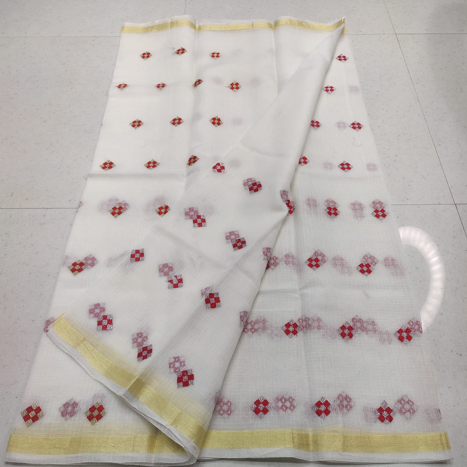 KOTA DORIA MIX COTTON COMPUTERIZED EMBROIDERY SAREE