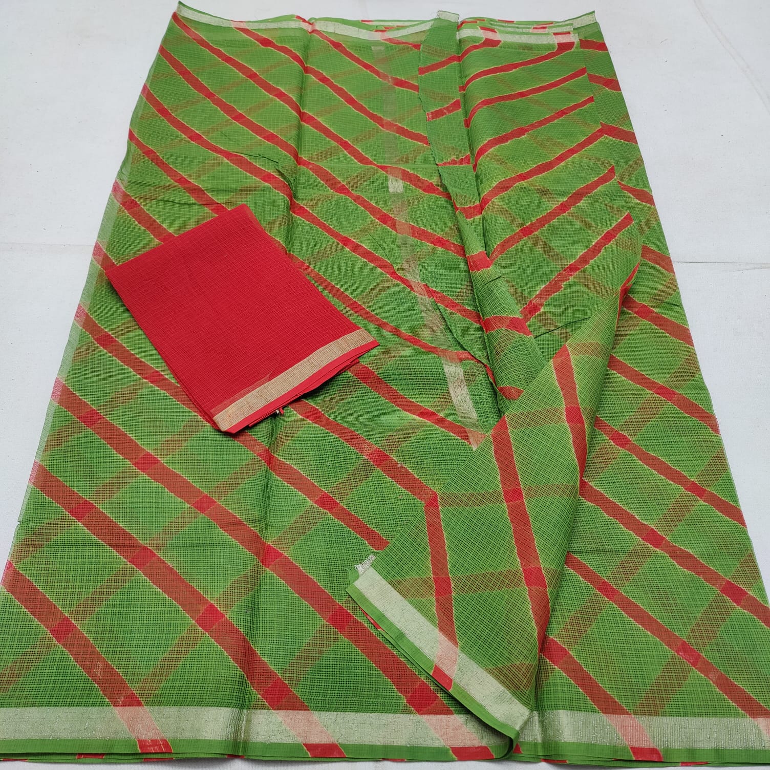 KOTA DORIA PURE COTTON SHIBORY/LAHARIYA/BANDHEJ/BAATIK DYE SAREE