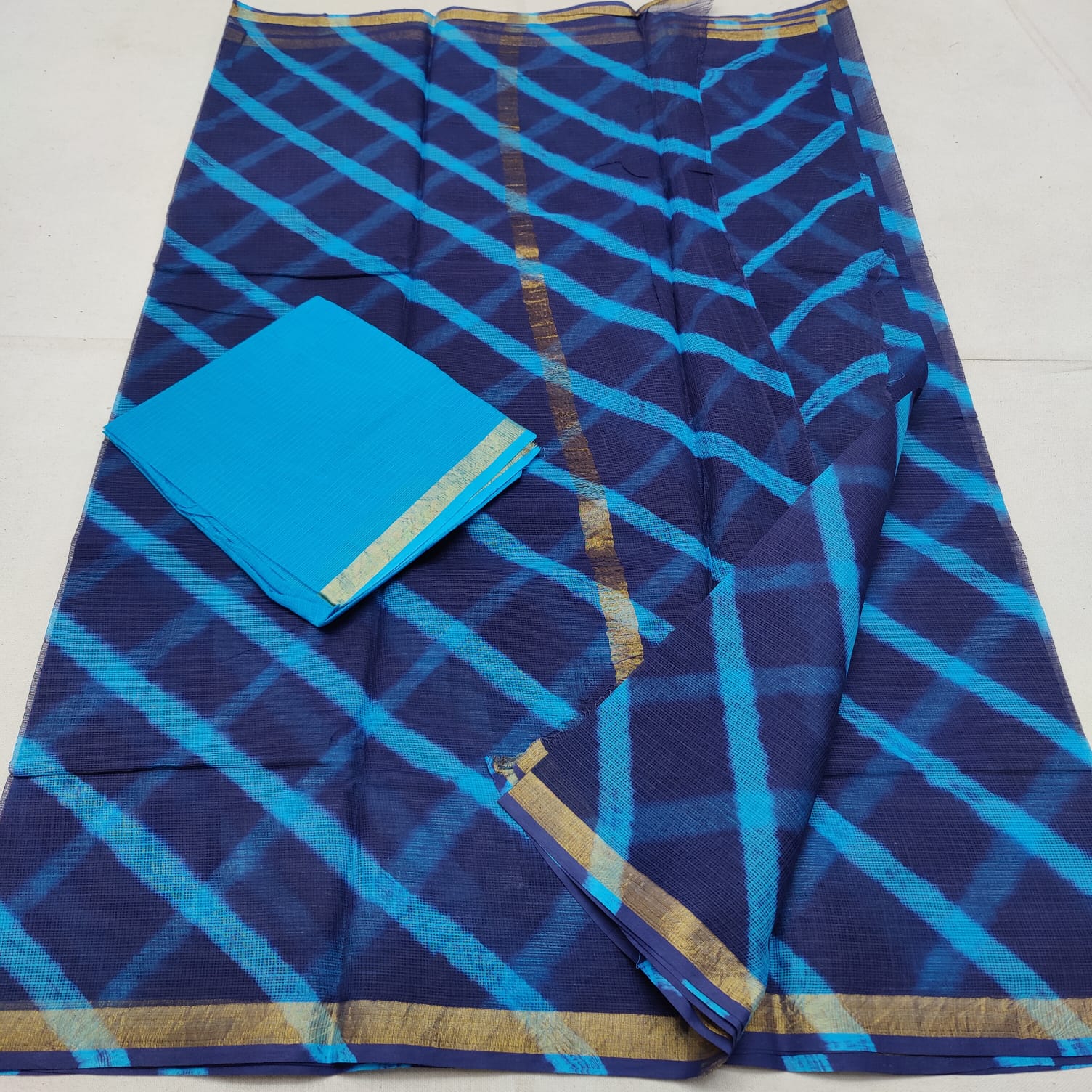 KOTA DORIA PURE COTTON SHIBORY/LAHARIYA/BANDHEJ/BAATIK DYE SAREE