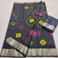 KOTA DORIA PURE COTTON SHIBORY/LAHARIYA/BANDHEJ/BAATIK DYE SAREE