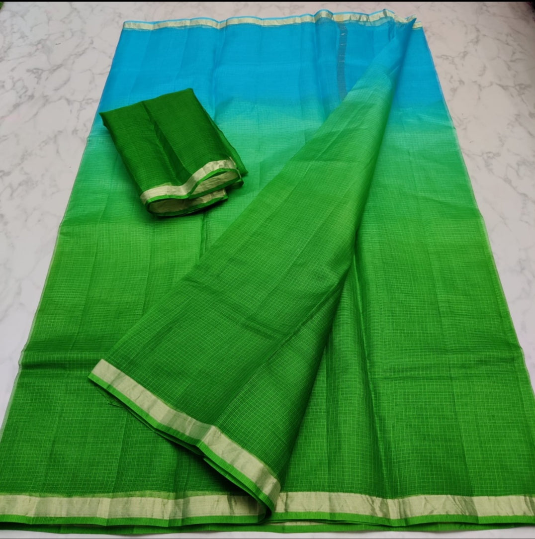 KOTA DORIA PURE SILK PLAIN DYE SAREE