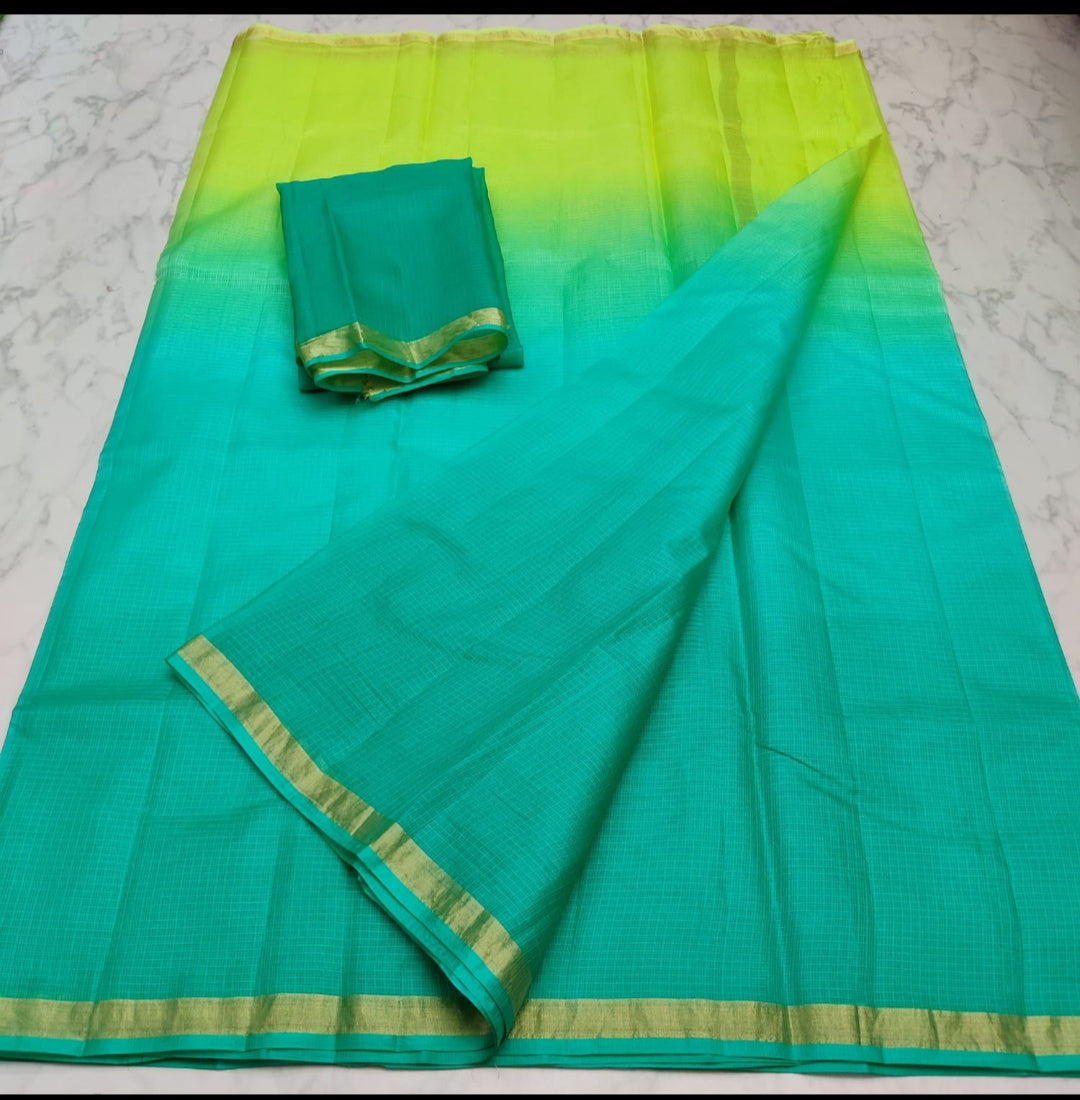 KOTA DORIA PURE SILK PLAIN DYE SAREE