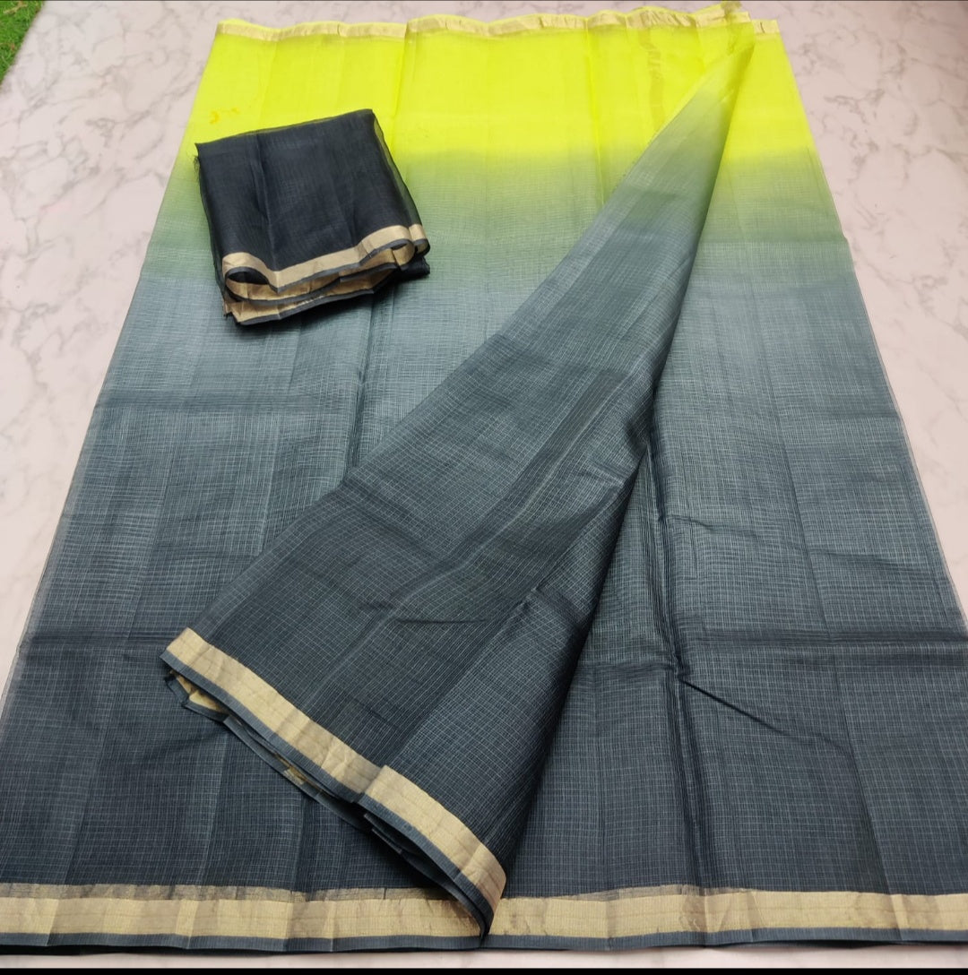 KOTA DORIA PURE SILK PLAIN DYE SAREE