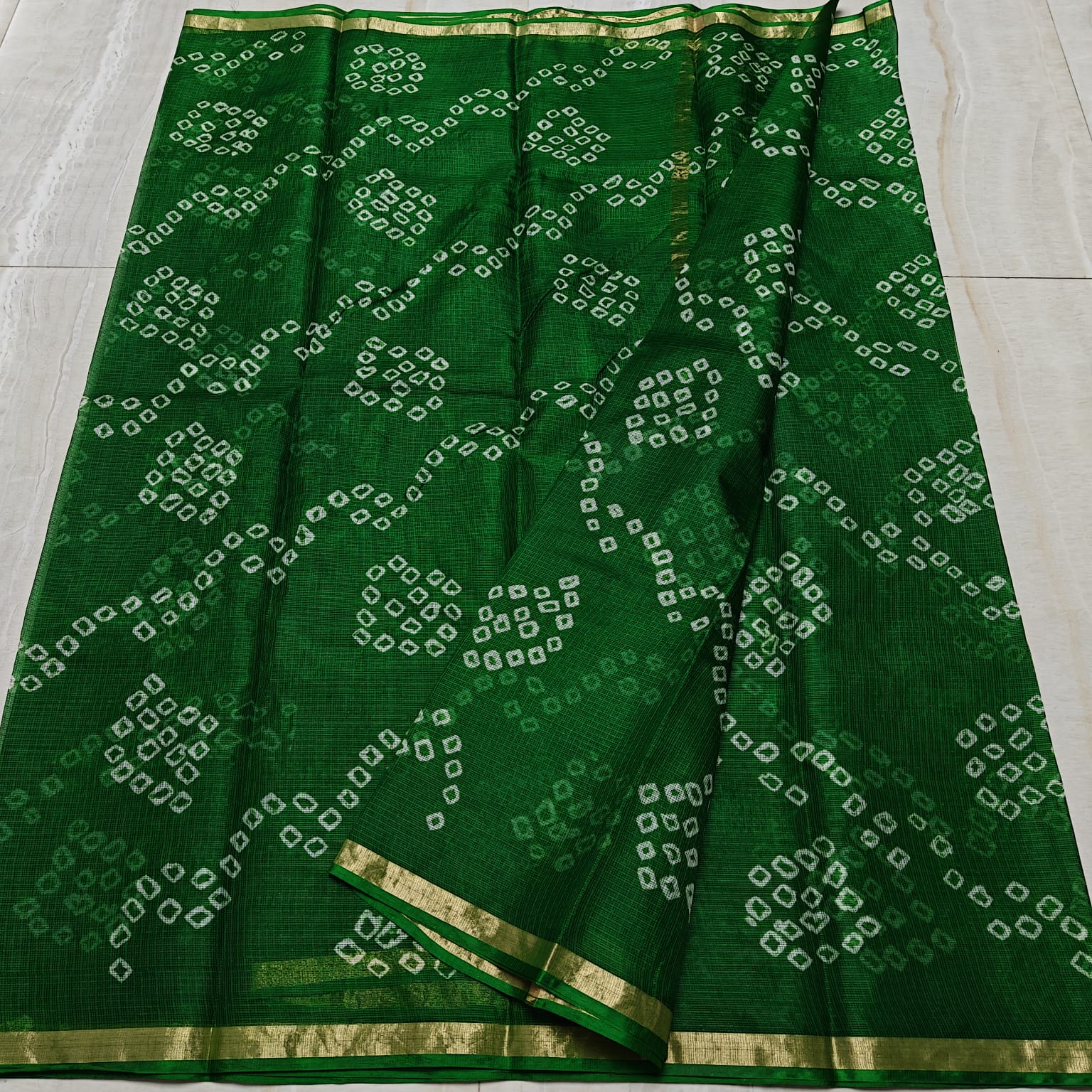 KOTA DORIA PURE SILK SHIBORY/LAHARIYA/BANDHEJ/BAATIK DYE SAREE