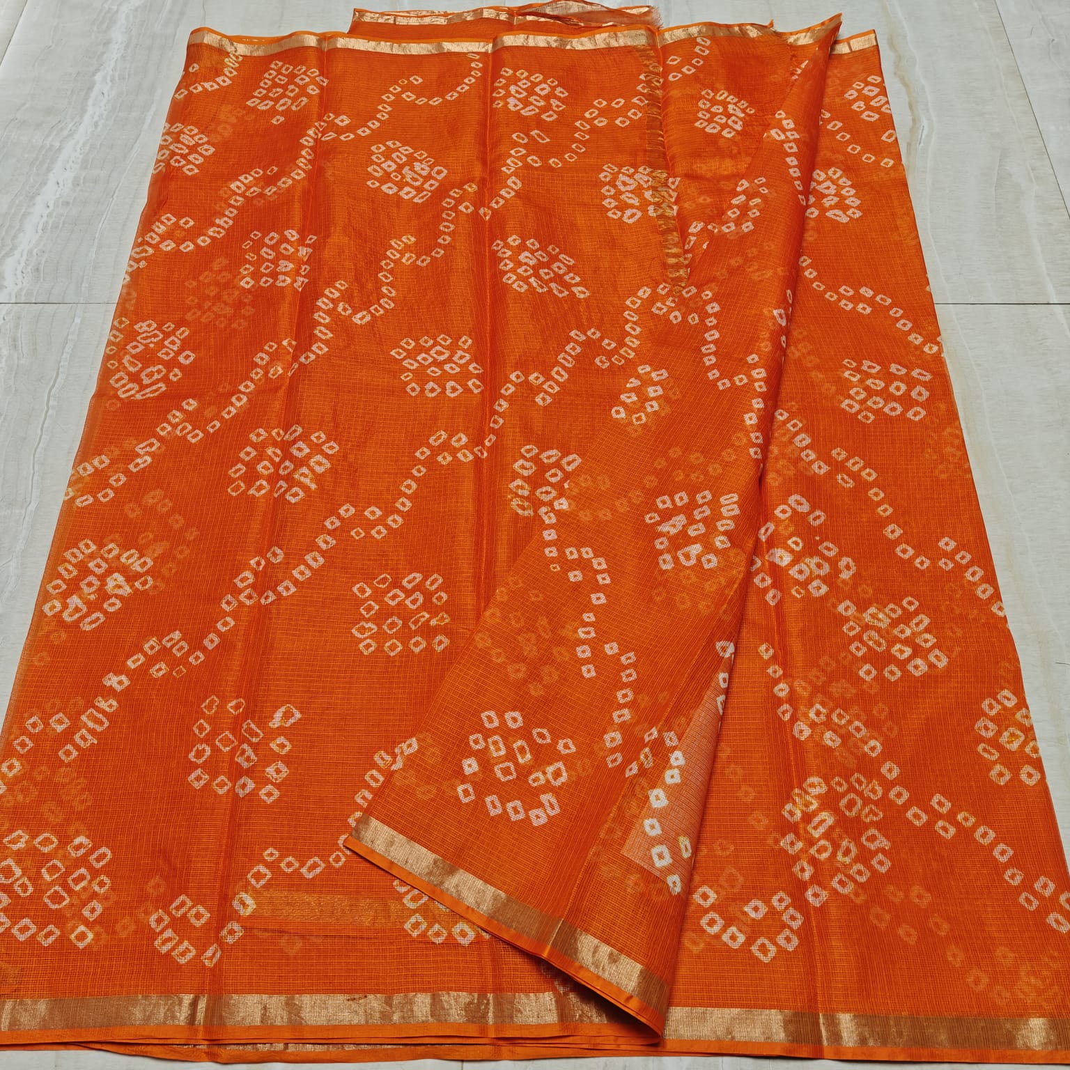 KOTA DORIA PURE SILK SHIBORY/LAHARIYA/BANDHEJ/BAATIK DYE SAREE