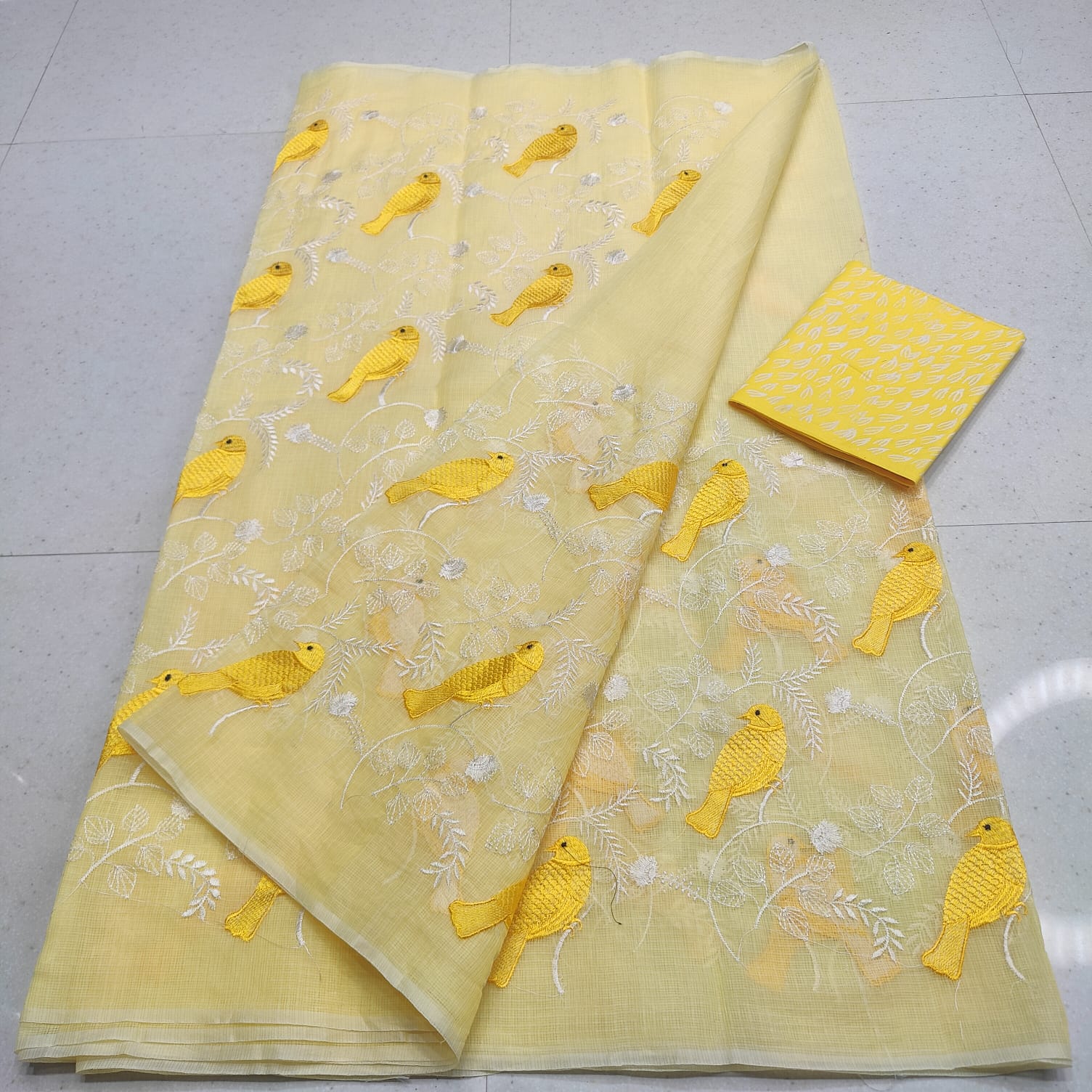 KOTA DORIA MIX COTTON COMPUTERIZED &nbsp;EMBROIDERY SAREE