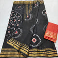KOTA DORIA PURE COTTON HAND BANDHINI &nbsp;DYE SAREE