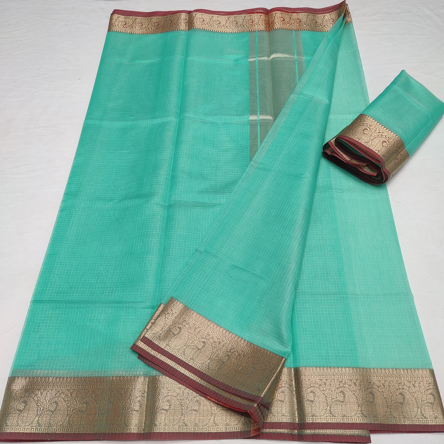 KOTA DORIA SOFT SILK WEAVING BORDER PLAIN SAREE