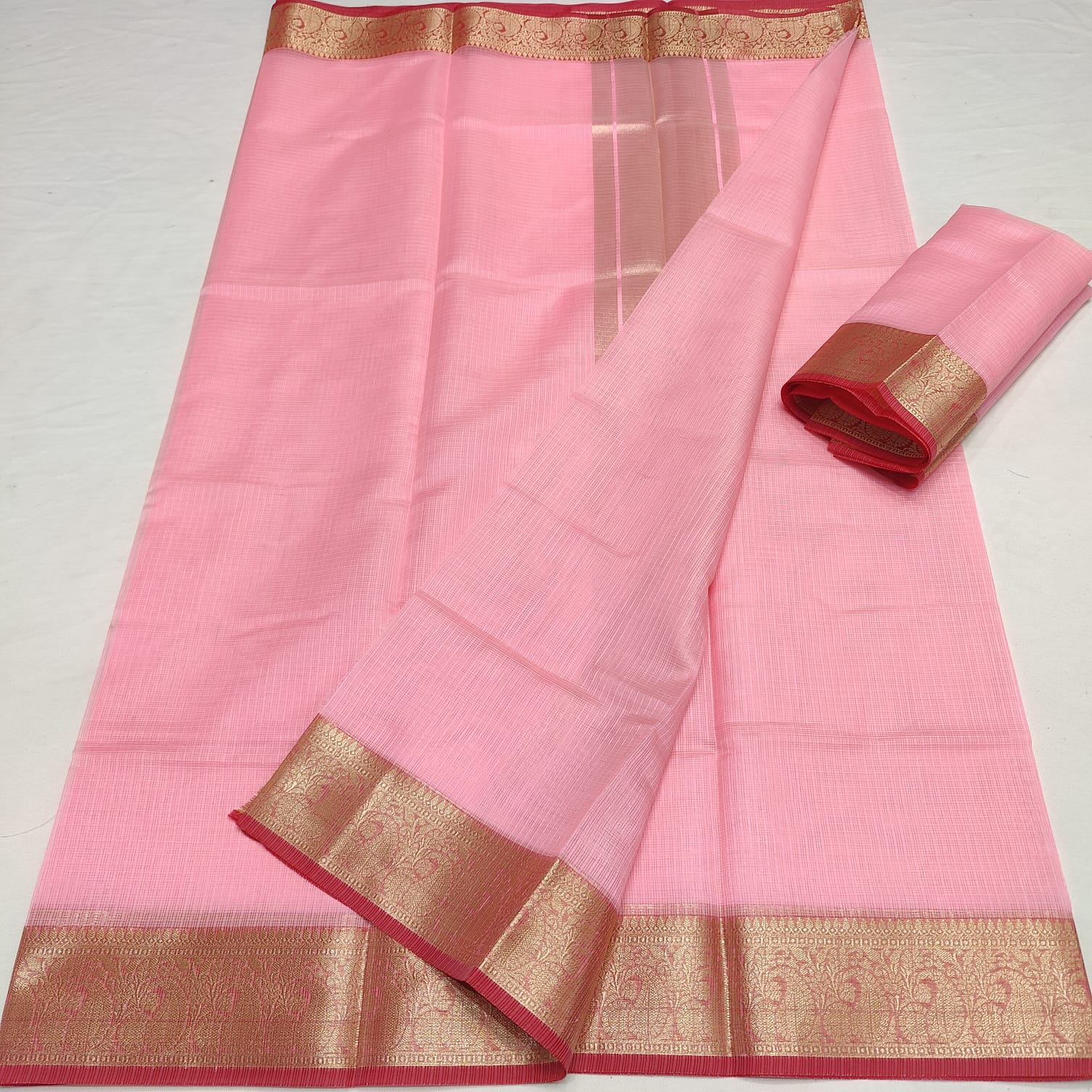 KOTA DORIA SOFT SILK WEAVING BORDER PLAIN SAREE