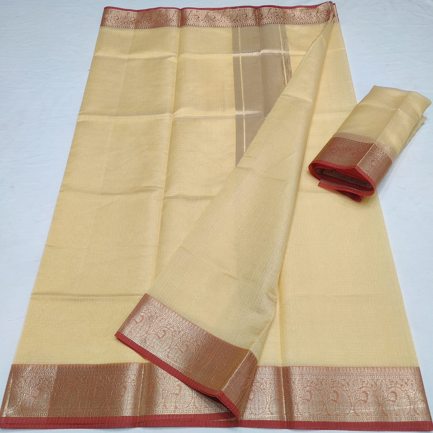 KOTA DORIA SOFT SILK WEAVING BORDER PLAIN SAREE