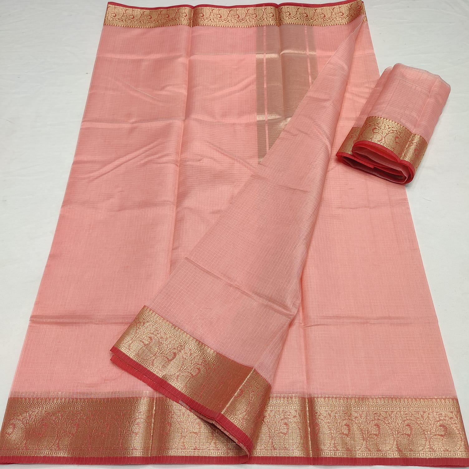 KOTA DORIA SOFT SILK WEAVING BORDER PLAIN SAREE