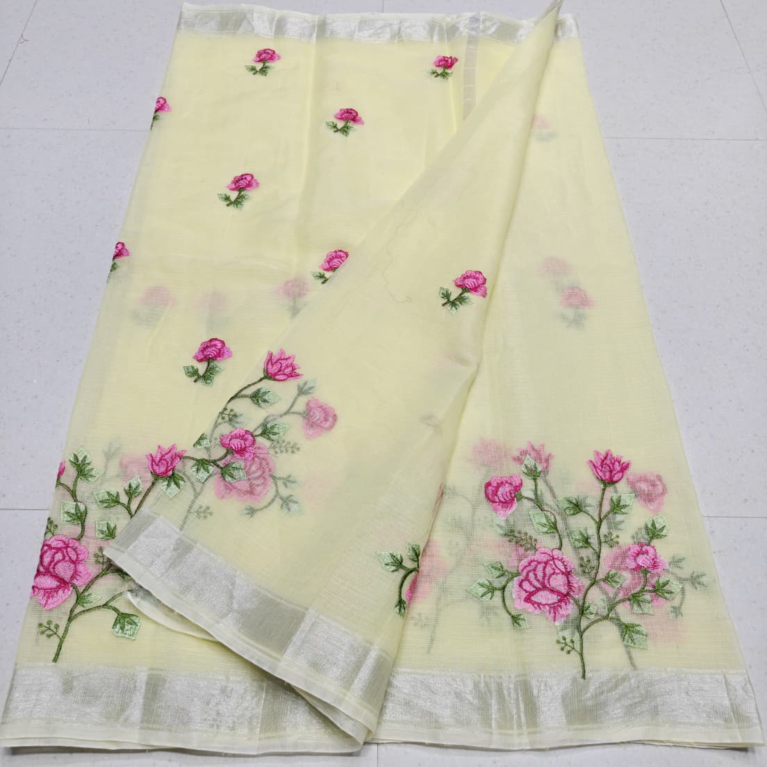 KOTA DORIA MIX COTTON COMPUTERIZED EMBROIDERY SAREE