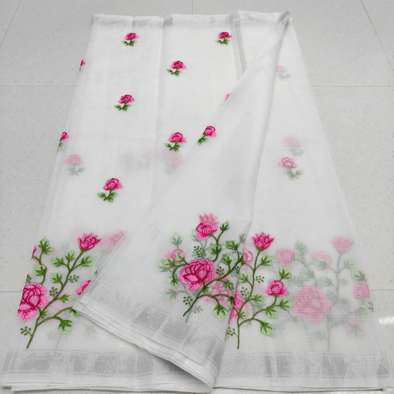 KOTA DORIA MIX COTTON COMPUTERIZED EMBROIDERY SAREE