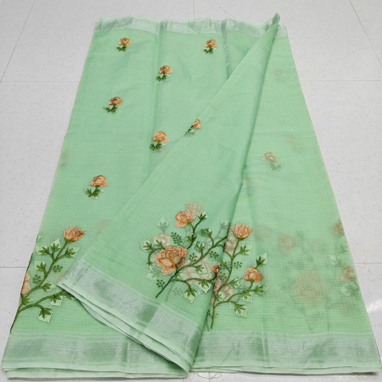 KOTA DORIA MIX COTTON COMPUTERIZED EMBROIDERY SAREE