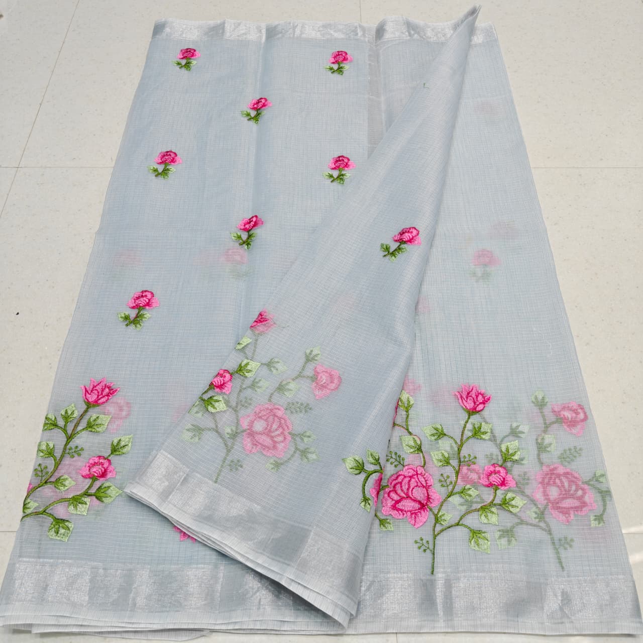 KOTA DORIA MIX COTTON COMPUTERIZED EMBROIDERY SAREE