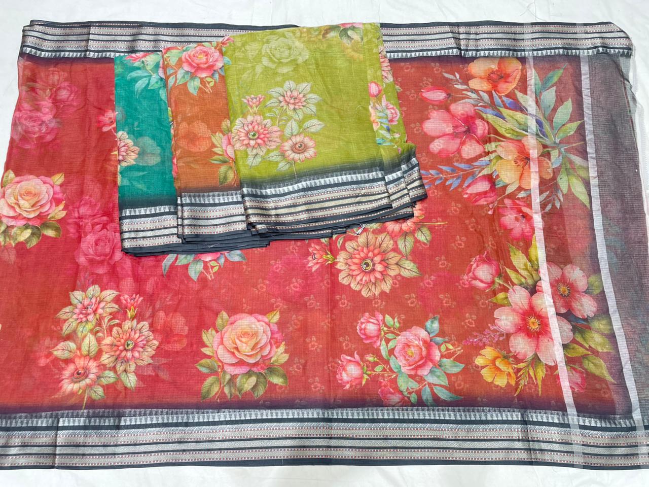 KOTA DORIA PURE COTTON DIGITAL PRINT SAREE