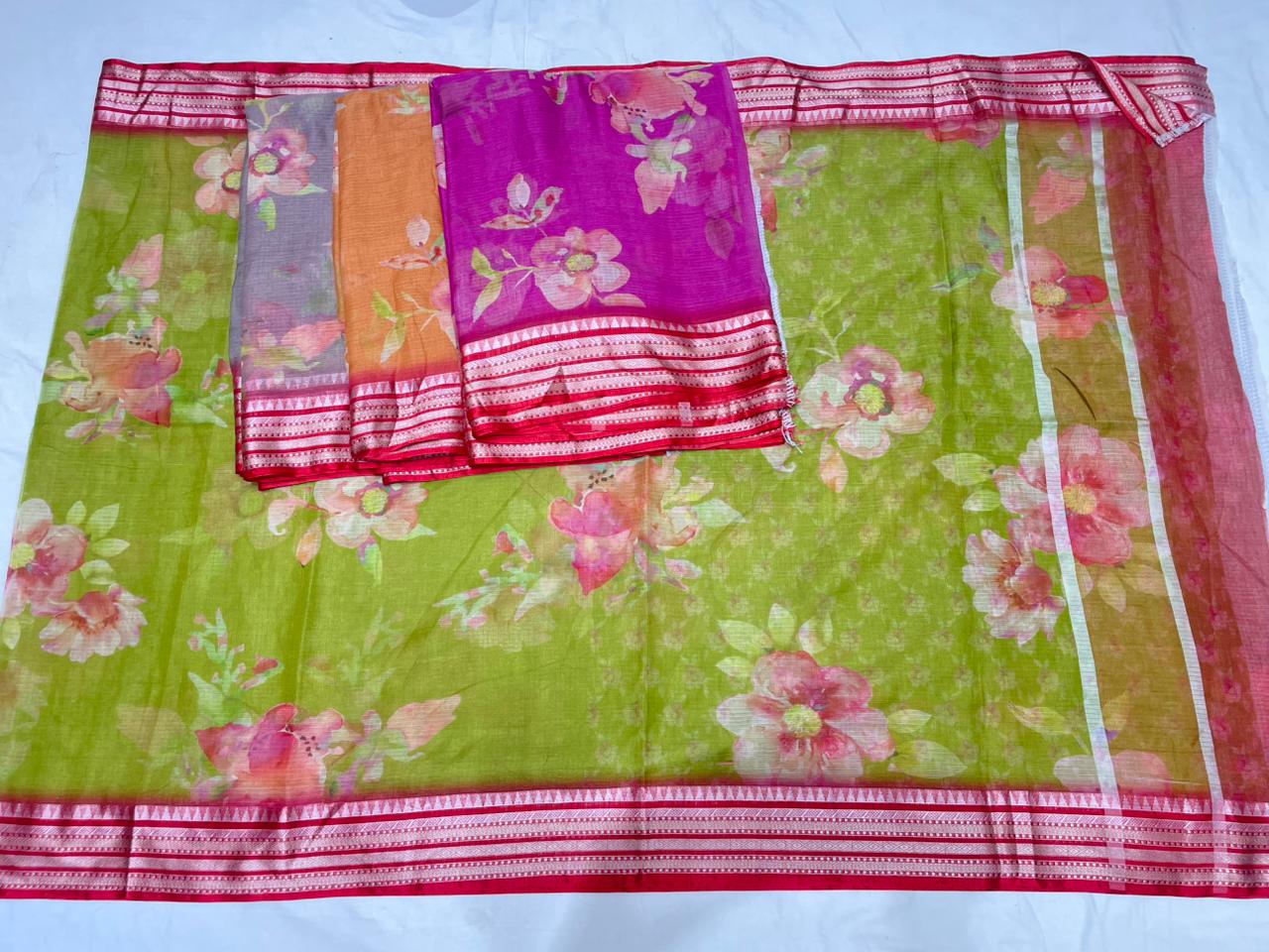 KOTA DORIA PURE COTTON DIGITAL PRINT SAREE