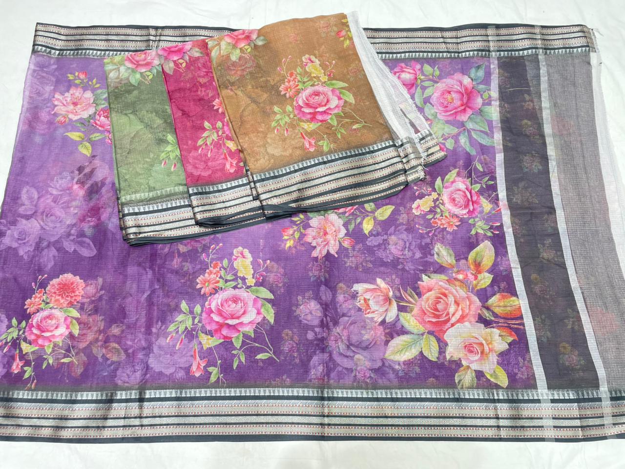 KOTA DORIA PURE COTTON DIGITAL PRINT SAREE