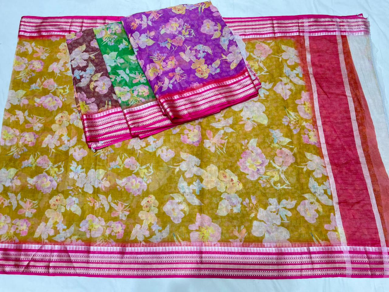KOTA DORIA PURE COTTON DIGITAL PRINT SAREE