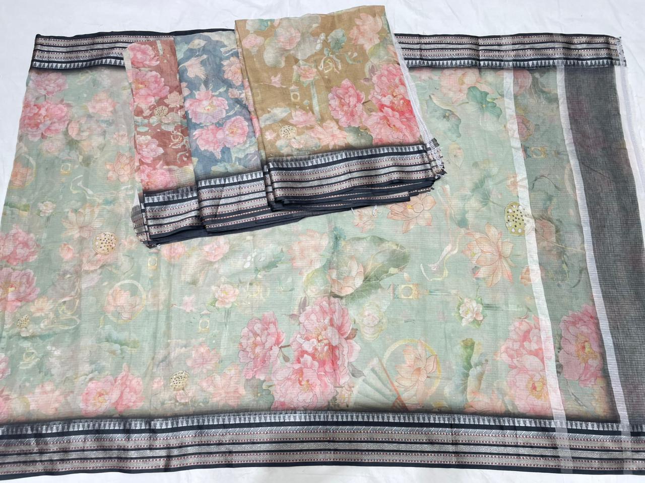 KOTA DORIA PURE COTTON DIGITAL PRINT SAREE