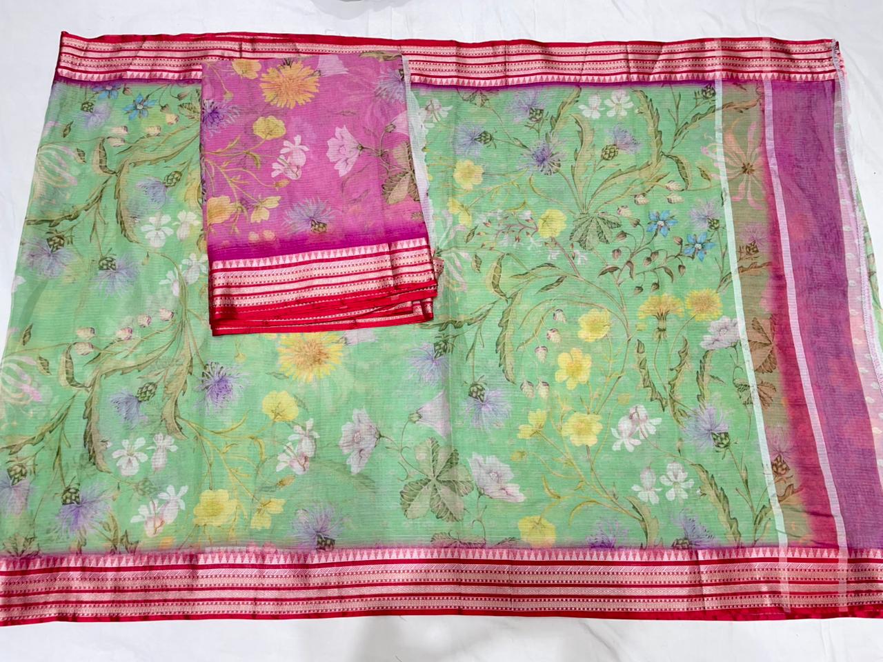 KOTA DORIA PURE COTTON DIGITAL PRINT SAREE