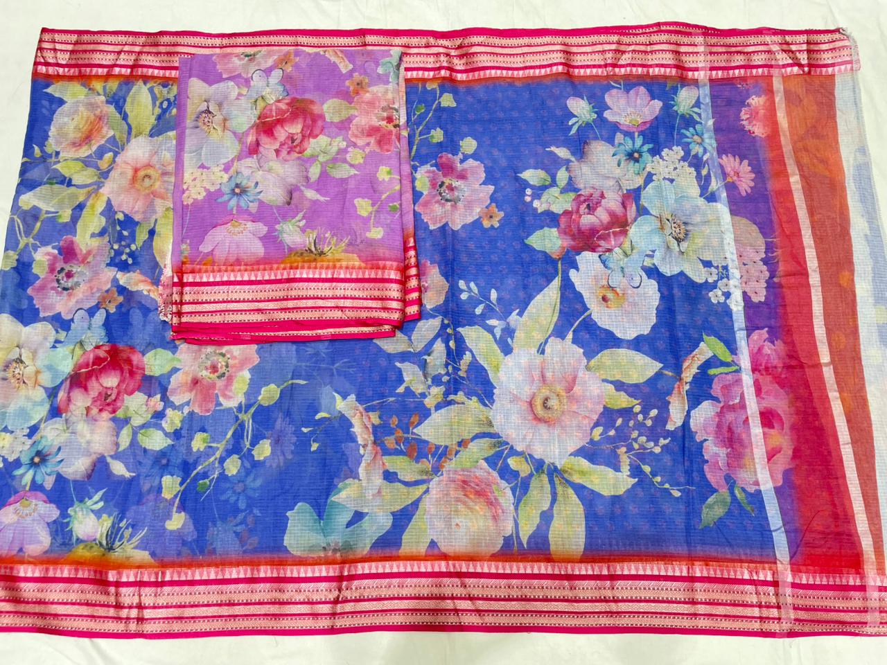 KOTA DORIA PURE COTTON DIGITAL PRINT SAREE