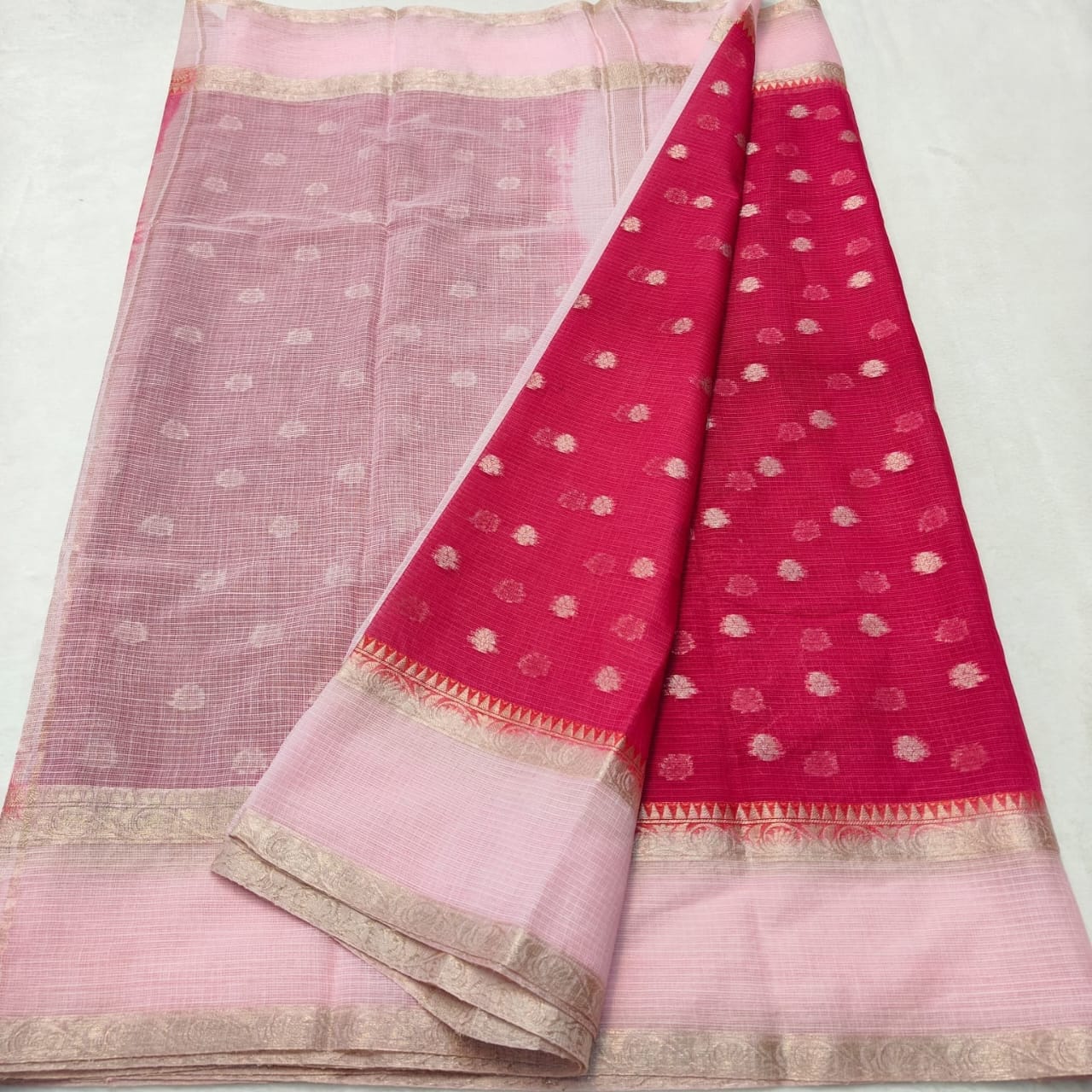 KOTA DORIA PURE COTTON WEAVING SAREE