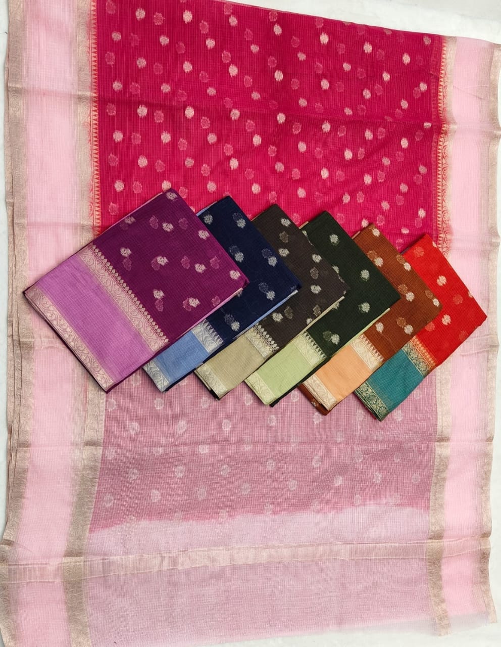 KOTA DORIA PURE COTTON WEAVING SAREE