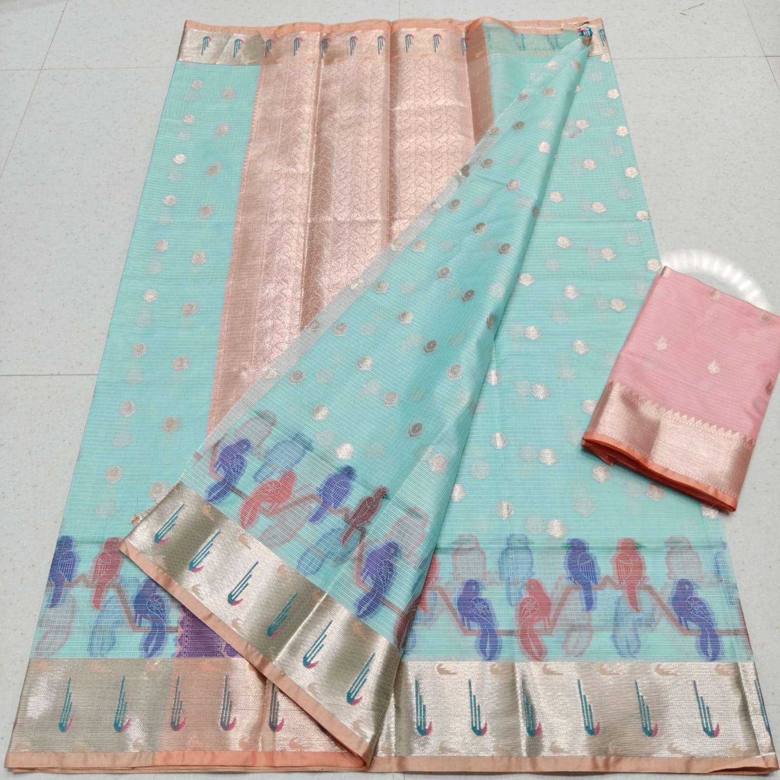 KOTA DORIA SOFT SILK WEAVING SAREE