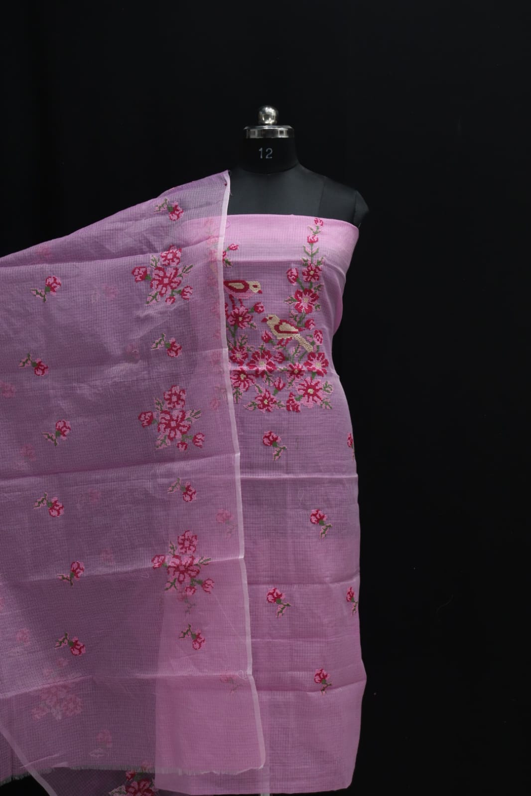 KOTA DORIA MIX COTTON COMPUTERIZED EMBROIDERY DRESS MATERIAL