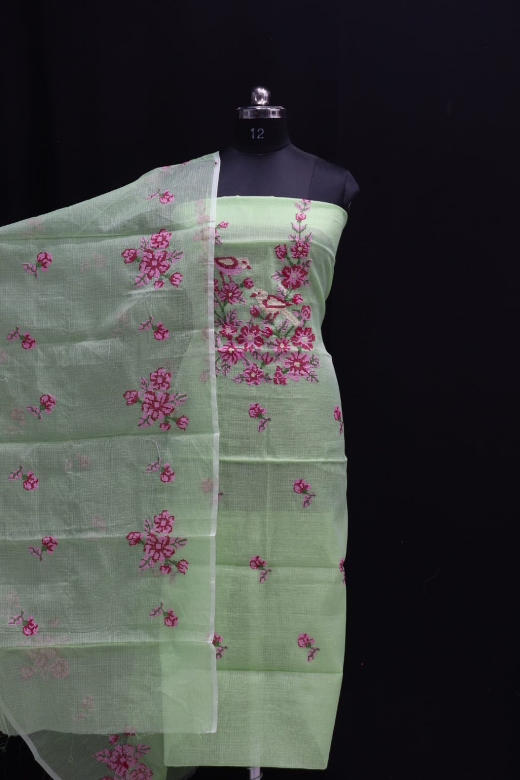 KOTA DORIA MIX COTTON COMPUTERIZED EMBROIDERY DRESS MATERIAL