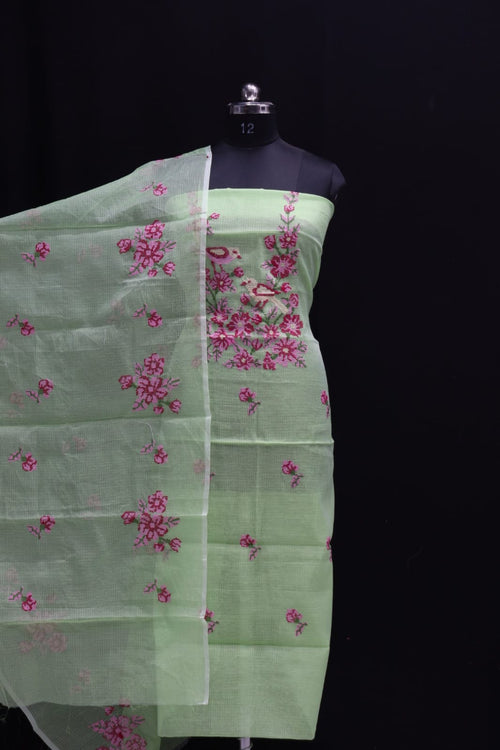 KOTA DORIA MIX COTTON COMPUTERIZED EMBROIDERY DRESS MATERIAL