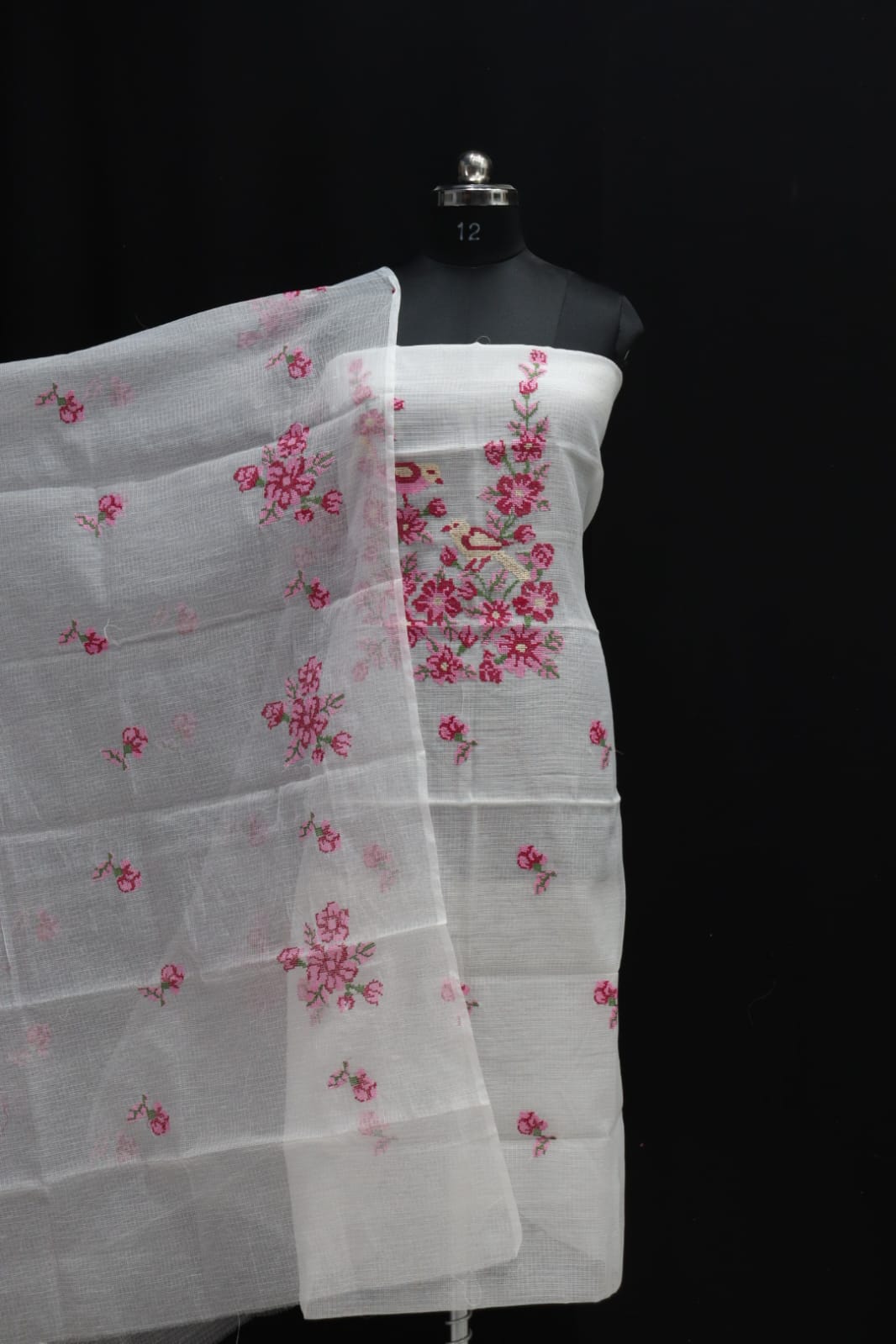 KOTA DORIA MIX COTTON COMPUTERIZED EMBROIDERY DRESS MATERIAL