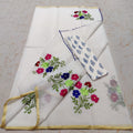 OTA DORIA MIX COTTON HAND MACHINE EMBROIDERY SAREE