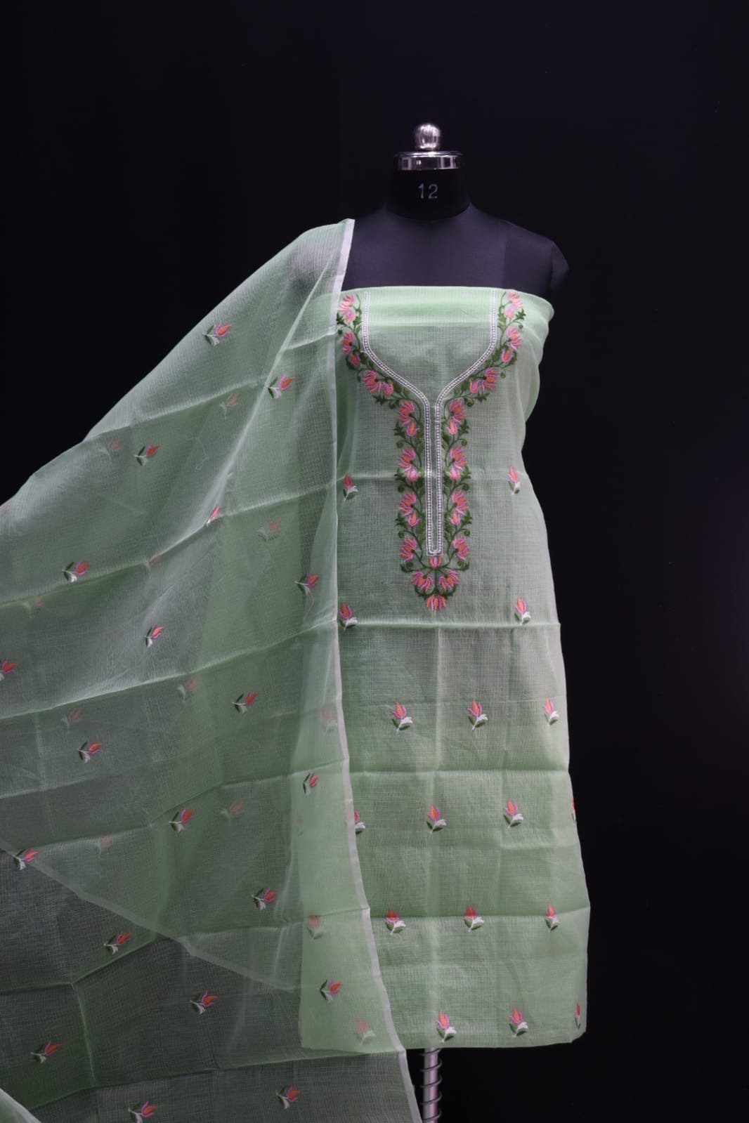 KOTA DORIA MIX COTTON COMPUTERIZED EMBROIDERY DRESS MATERIAL