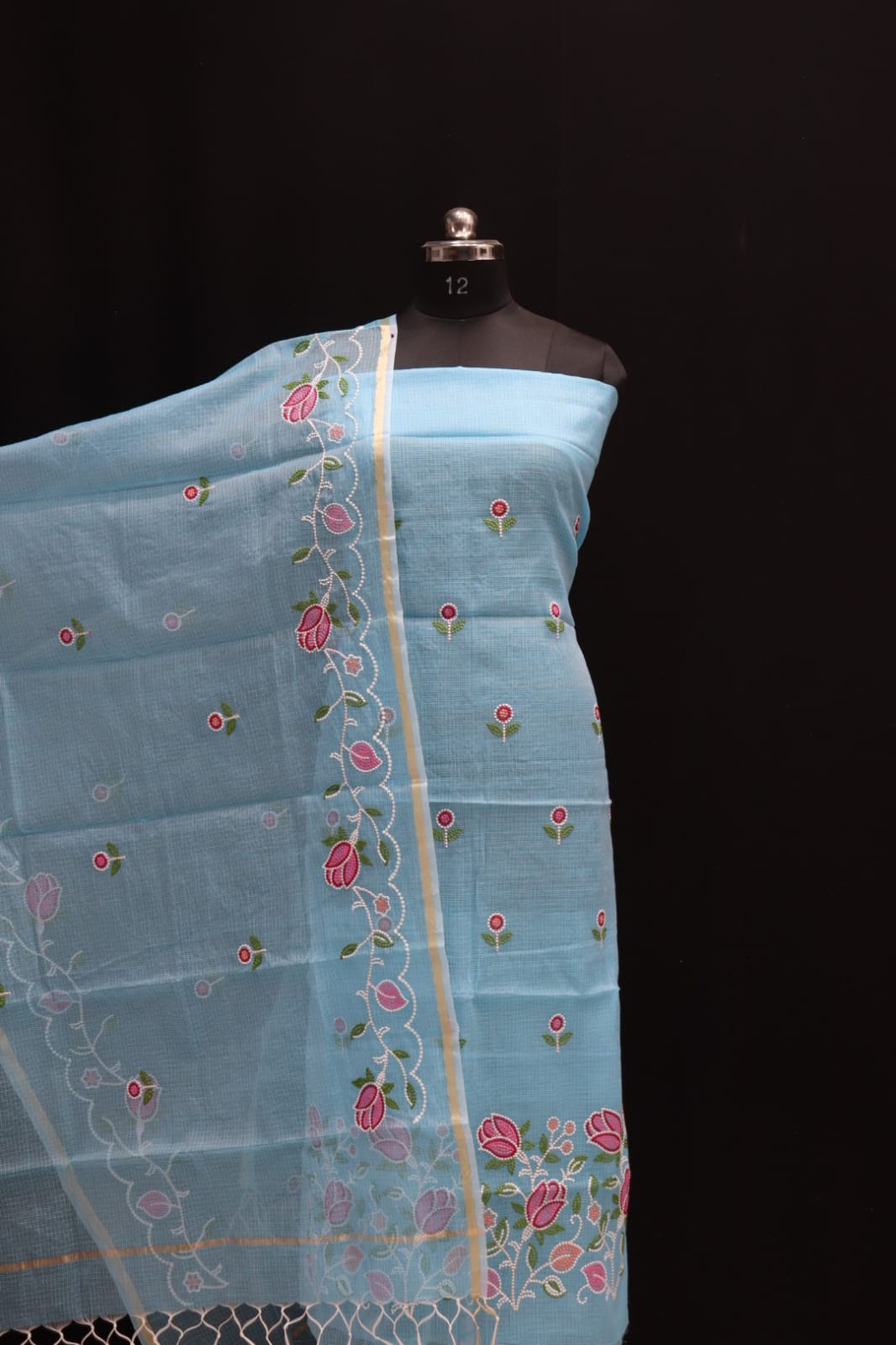 KOTA DORIA MIX COTTON COMPUTERIZED EMBROIDERY DRESS MATERIAL