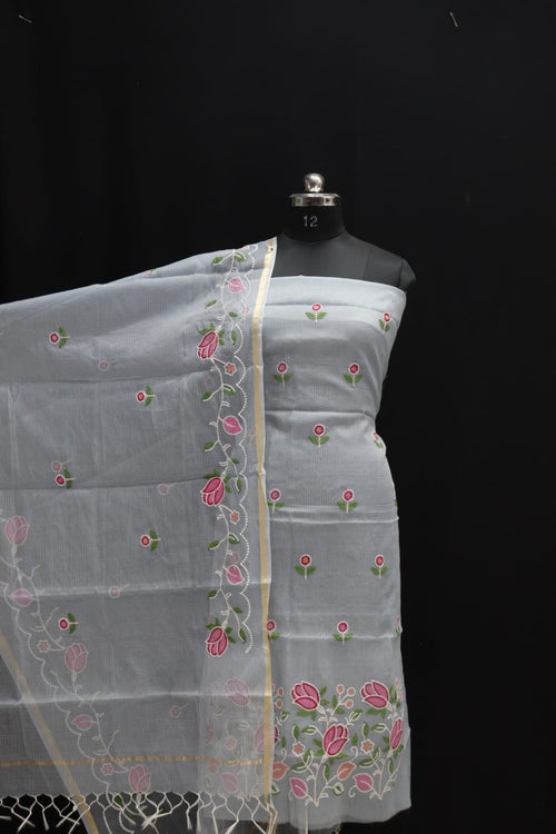 KOTA DORIA MIX COTTON COMPUTERIZED EMBROIDERY DRESS MATERIAL