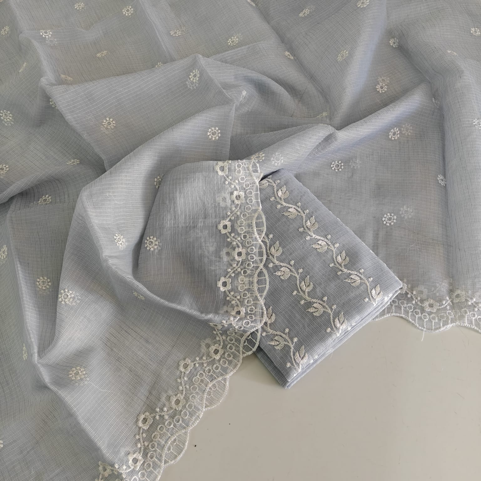 KOTA DORIA MIX COTTON COMPUTERIZED EMBROIDERY DRESS MATERIAL