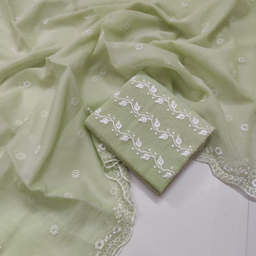 KOTA DORIA MIX COTTON COMPUTERIZED EMBROIDERY DRESS MATERIAL