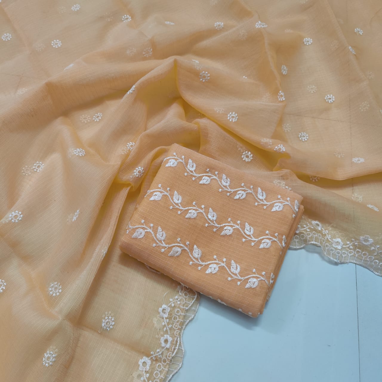 KOTA DORIA MIX COTTON COMPUTERIZED EMBROIDERY DRESS MATERIAL
